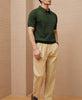 MelForx Knit Men’s Button Tee - Cotton Blend Short Sleeve