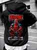 MelForx  Men's Knit Hoodie Black